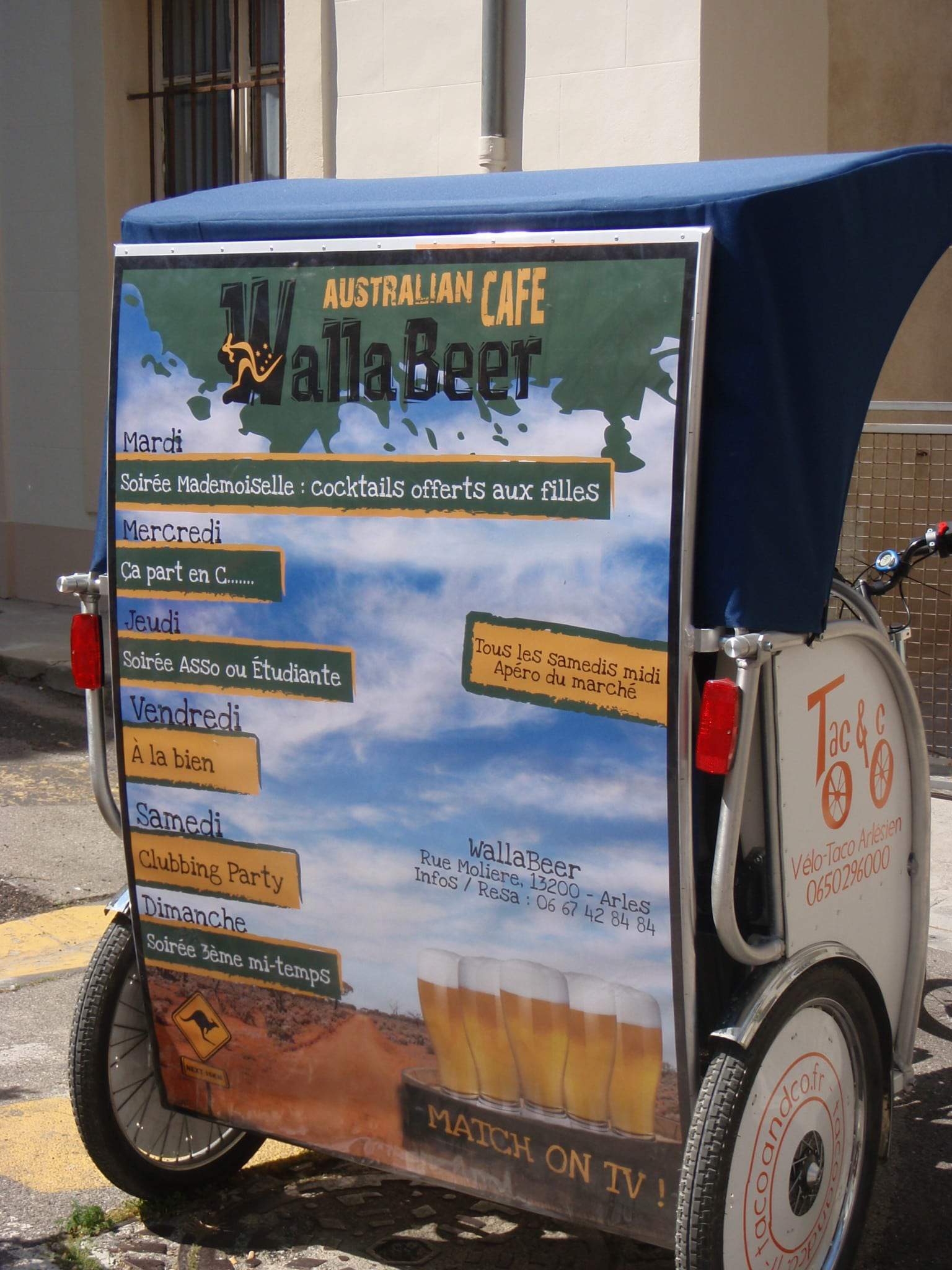 Read more about the article Publicité à Arles:le Wallabeer choisit Taco and Co