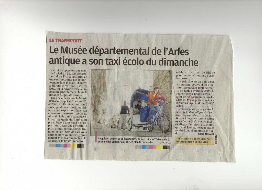 Voir César en vélo