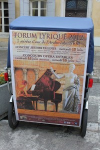 Read more about the article Forum lyrique international  d’Arles du 12 au 16 Juin 2012.