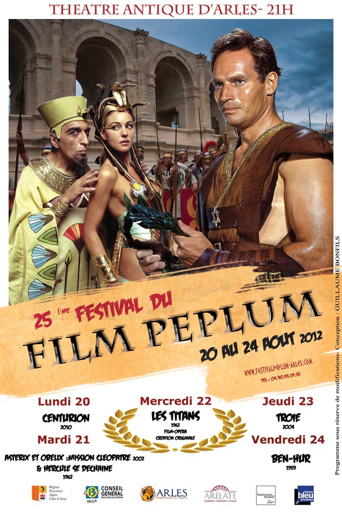 Lire la suite à propos de l’article Festival du film Péplum du 20 au 24 Août 2012 au théâtre d’Antique d’Arles.