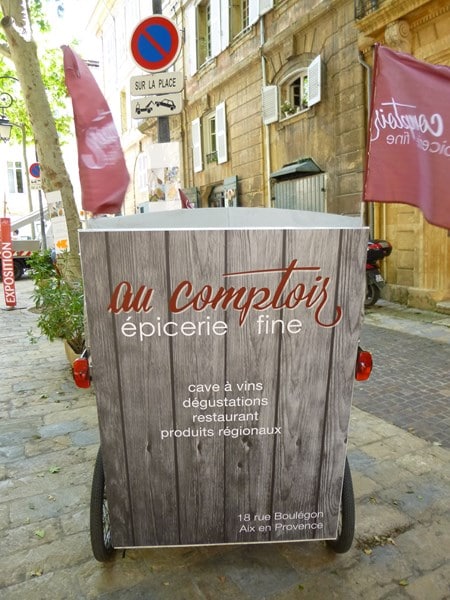 Lire la suite à propos de l’article Au comptoir, épicerie fine à Aix en Provence, 18 rue Boulegon.